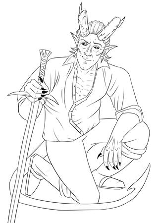 Full body lineart